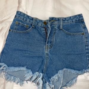 Fashion Jeans Dark Wash Jean Shorts